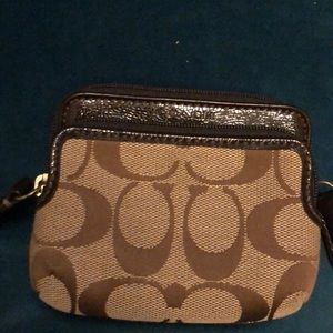 Coach coin purse with card slots